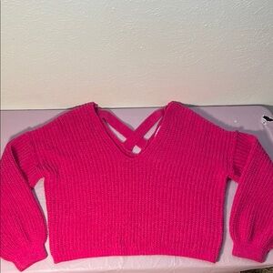 Chenille Pink Sweater